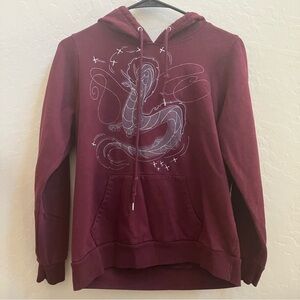 Hot Topic Spirited Away Women’s Maroon Hoodie M